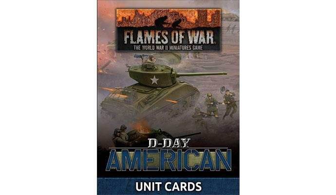 Flames of War: D-Day - American Unit Cards - 