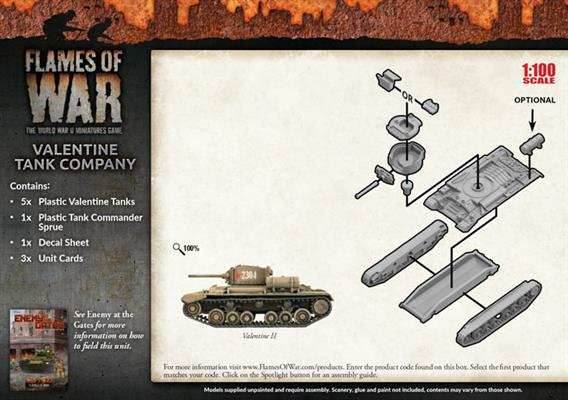 Flames of War: Soviet Valentine Tank Company (Mid War) - 