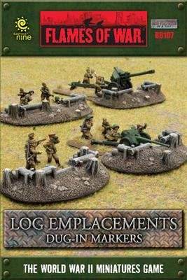 Flames of War: Log Emplacements - Dug In Markers - 