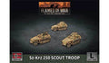 Flames of War: German SD KFZ 250 Scout Troop (Late War) - 