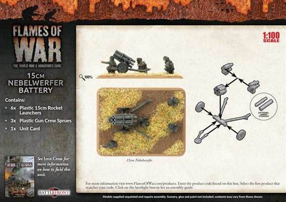 Flames of War: German 15cm Nebelwerfer Battery (Mid War) - 