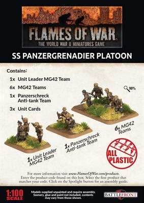 Flames of War: German SS Panzergrenadier Platoon (Late War) - 