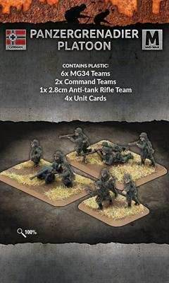Flames of War: German Panzergrenadier Platoon (Mid War) - 