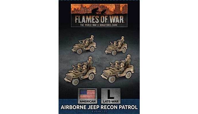 Flames of War: American Airborne Jeep Recon Patrol (Late War) - 