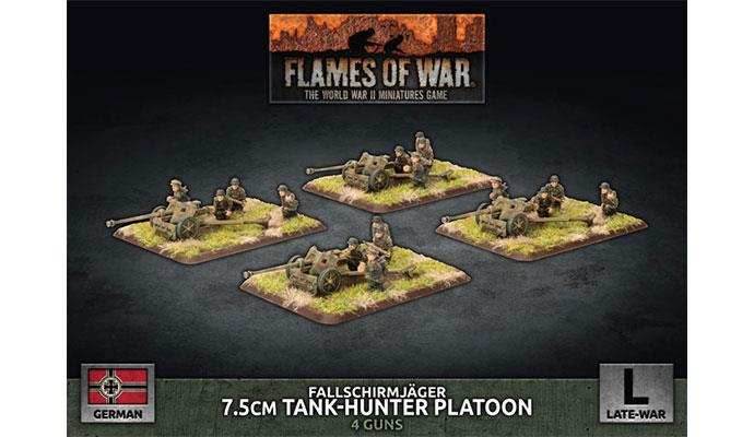 Flames of War: German Fallschirmjäger 7.5cm Tank Hunter Platoon (Late War) - 