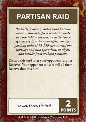Flames of War: Bagration - Soviet Command Cards - 