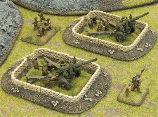 Flames of War: Sandbags - Gun Pit Markers - 