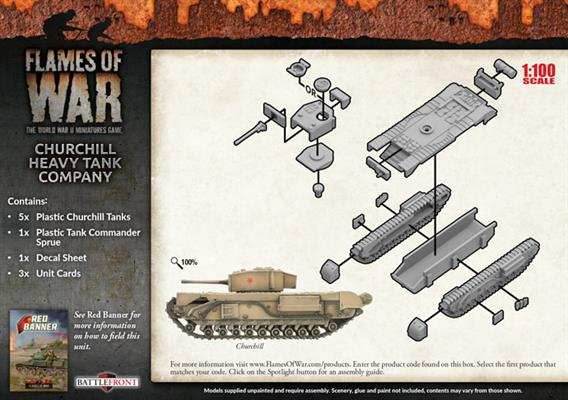 Flames of War: Soviet Churchill Heavy Tank Company (Mid War) - 