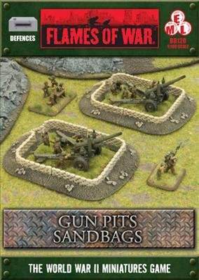 Flames of War: Sandbags - Gun Pit Markers - 
