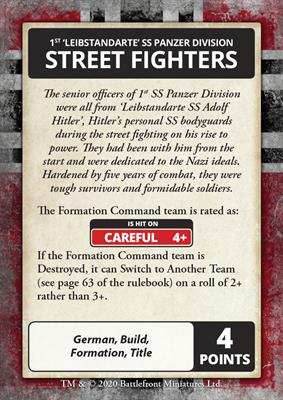 Flames of War: D-Day - Waffen-SS Command Card Pack - 