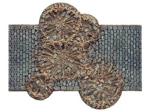 Flames of War: Cratered Cobblestone Roads - 