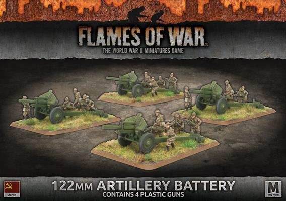 Flames of War: Soviet 122mm Artillery Battery (Mid War) - 