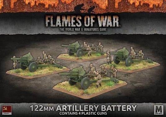 Flames of War: Soviet 122mm Artillery Battery (Mid War) - 