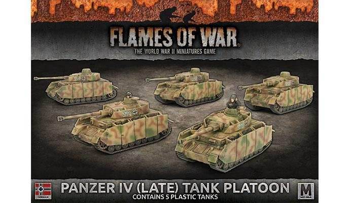 Flames of War: German Panzer IV (Late) Tank Platoon (Mid War) - 