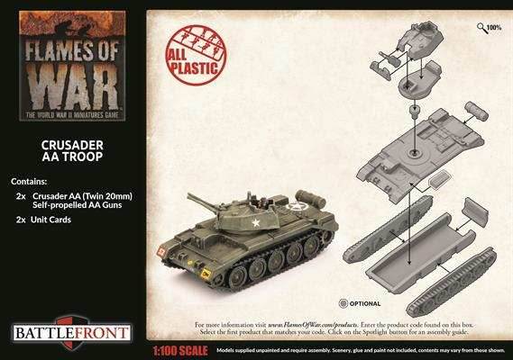 Flames of War: British Crusader AA Troop (Late War) - 