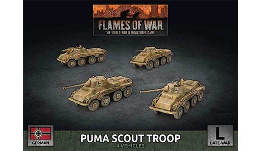 Flames of War: German Puma Scout Troop (Late War) - 