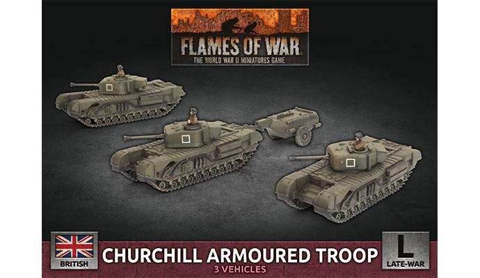 Flames of War: British Churchill Armoured Troop (Late War) - 