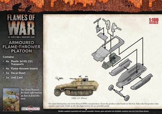 Flames of War: German Armoured Flame-Thrower Platoon (Mid War) - 