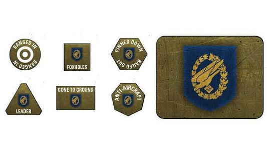Flames of War: Fallschirmjager Tokens and Objectives - 