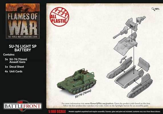 Flames of War: Soviet SU-76 Light SP Battery (Late War) - 