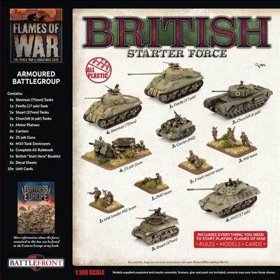 Flames of War: British Starter Force - Armoured Battlegroup Army Deal (Late War) - 