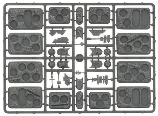 Flames of War: Soviet Plastic Bases - Rubble - 