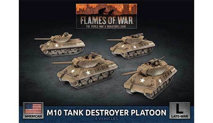 Flames of War: American M10 3-Inch Tank Destroyer Platoon (Late War) - 