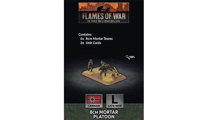 Flames of War: German 8cm Mortar Platoon (Late War) - 