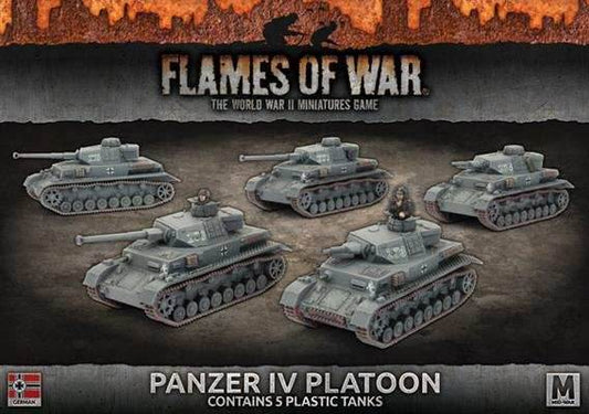 Flames of War: German Panzer IV Platoon (Mid War) - 