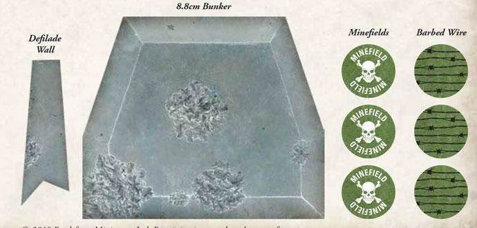 Flames of War: D-Day - Beach Assault Mission Terrain Pack - 