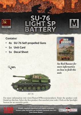 Flames of War: Soviet SU-76 Light SP Battery (Mid War) - 