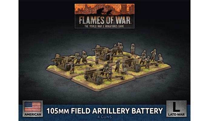 Flames of War: American 105mm Field Artillery Battery (Late War) - 