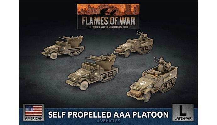 Flames of War: American Self Propelled M15/M16 GMC AAA Platoon (Late War) - 