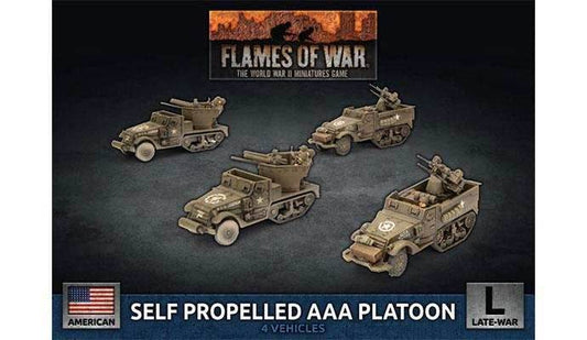 Flames of War: American Self Propelled M15/M16 GMC AAA Platoon (Late War) - 