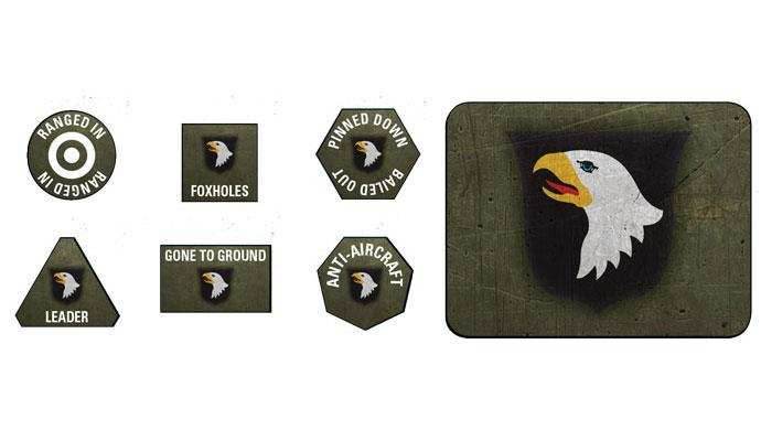 Flames of War: American 101st Airborne Division Tokens and Objectives - 