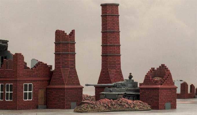 Flames of War: Factory Chimneys - 