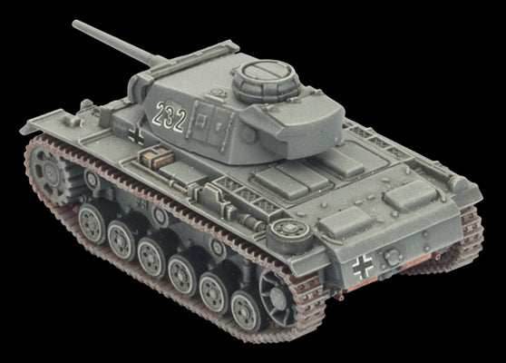 Flames of War: German Panzer III Tank Platoon (Mid War) - 