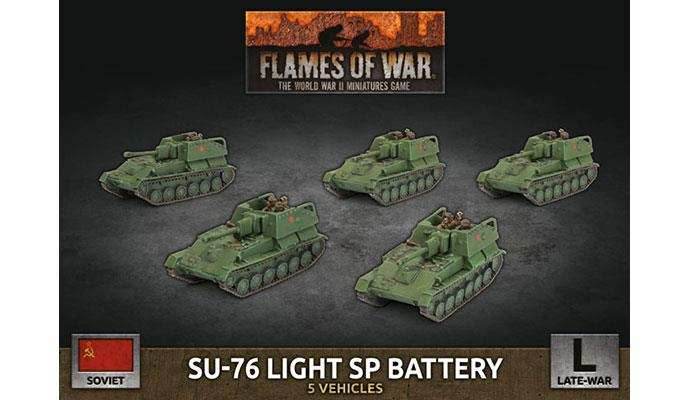 Flames of War: Soviet SU-76 Light SP Battery (Late War) - 