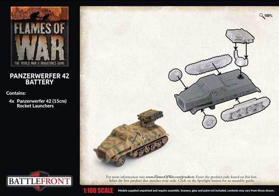 Flames of War: German Panzerwerfer 42 Battery (Late War) - 