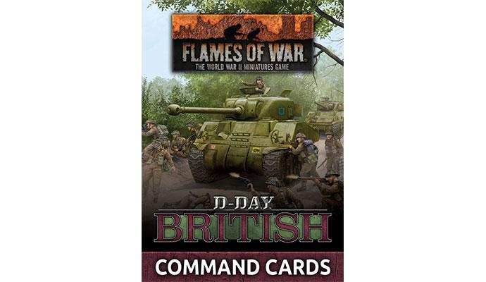 Flames of War: D-Day - British Command Cards - 