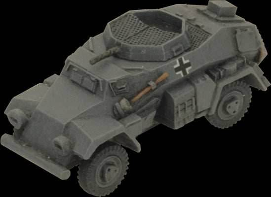 Flames of War: German SD KFZ 221 and 222 Light Scout Troop (Mid War) - 