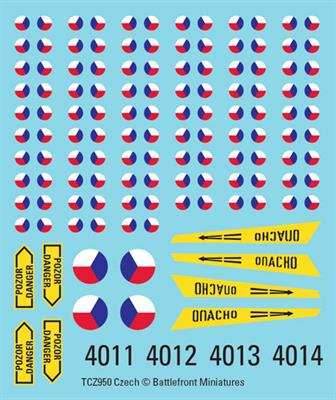 Team Yankee: Czechoslovakian Decals - 