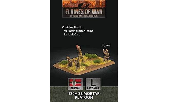 Flames of War: German 12cm SS Mortar Platoon (Late War) - 