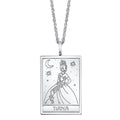 Disney X RockLove THE PRINCESS AND THE FROG Tiana Tablet Necklace - Sterling Silver