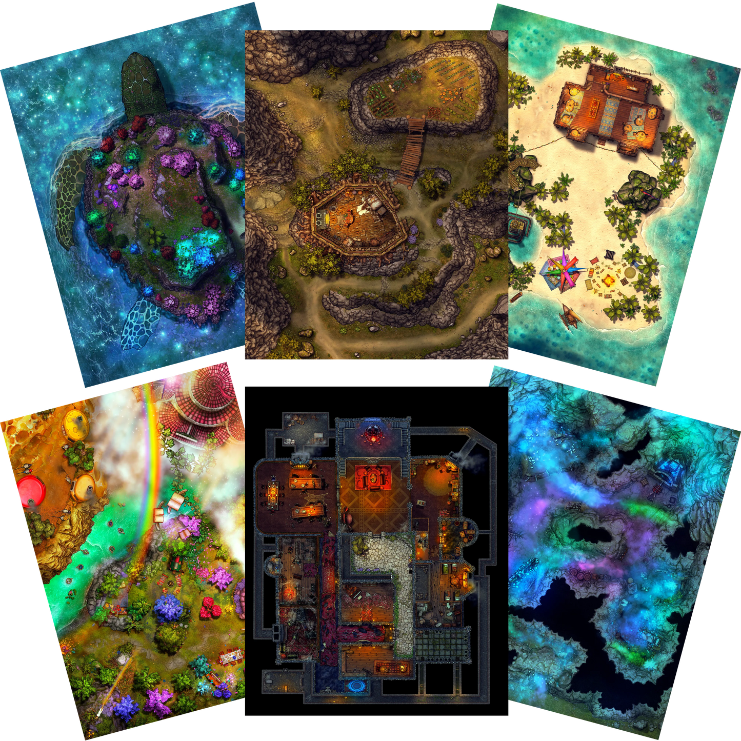 Battlezoo Ancestries: Year of Titans Themed Battle Maps
