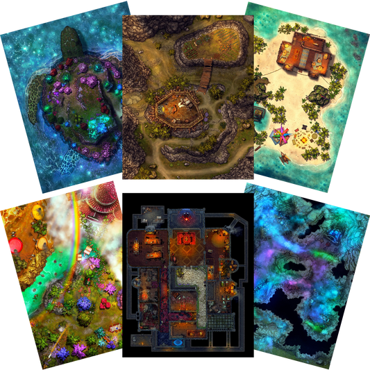 Battlezoo Ancestries: Year of Titans Themed Battle Maps