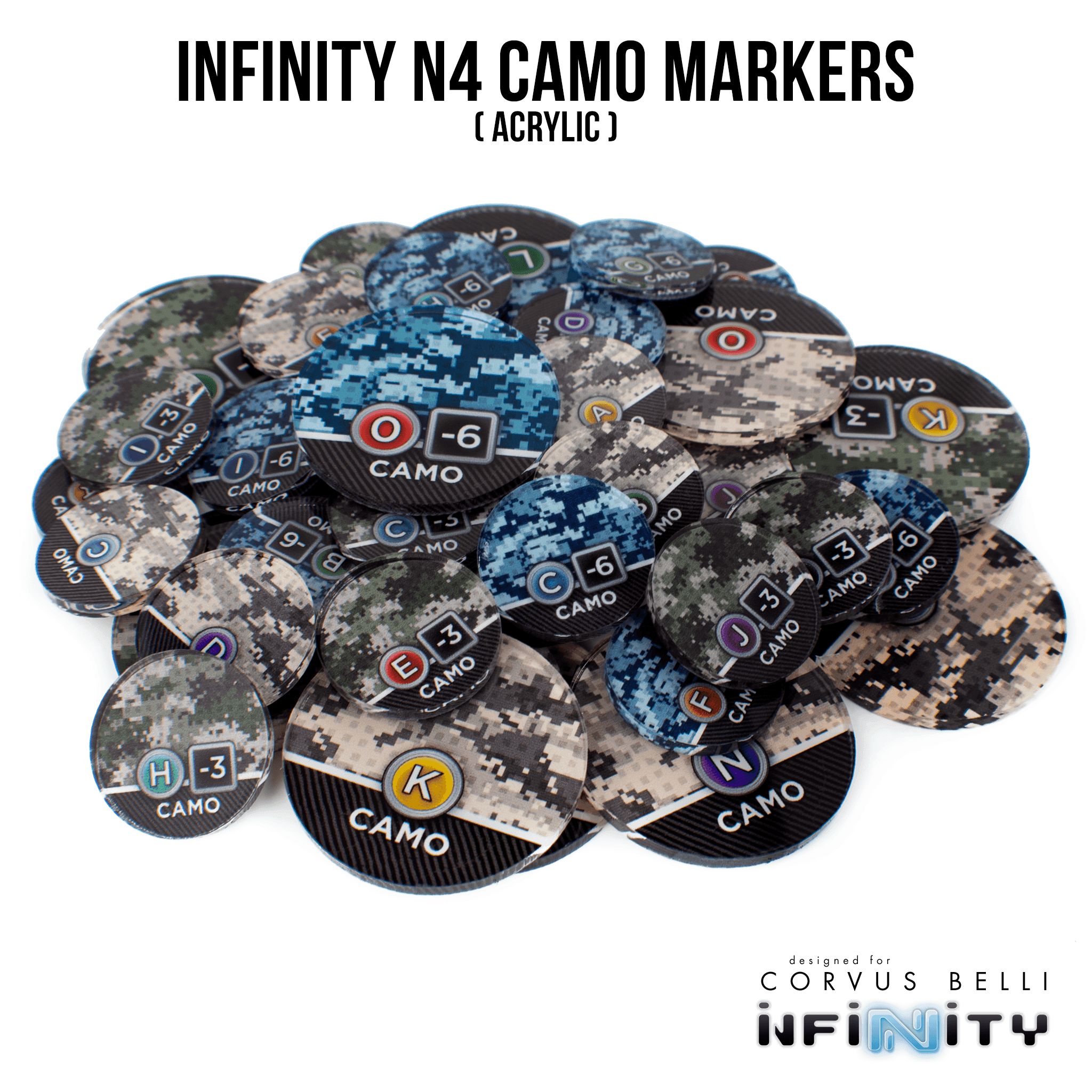 N4 Acrylic Camo Markers - Camo / A / 25mm
