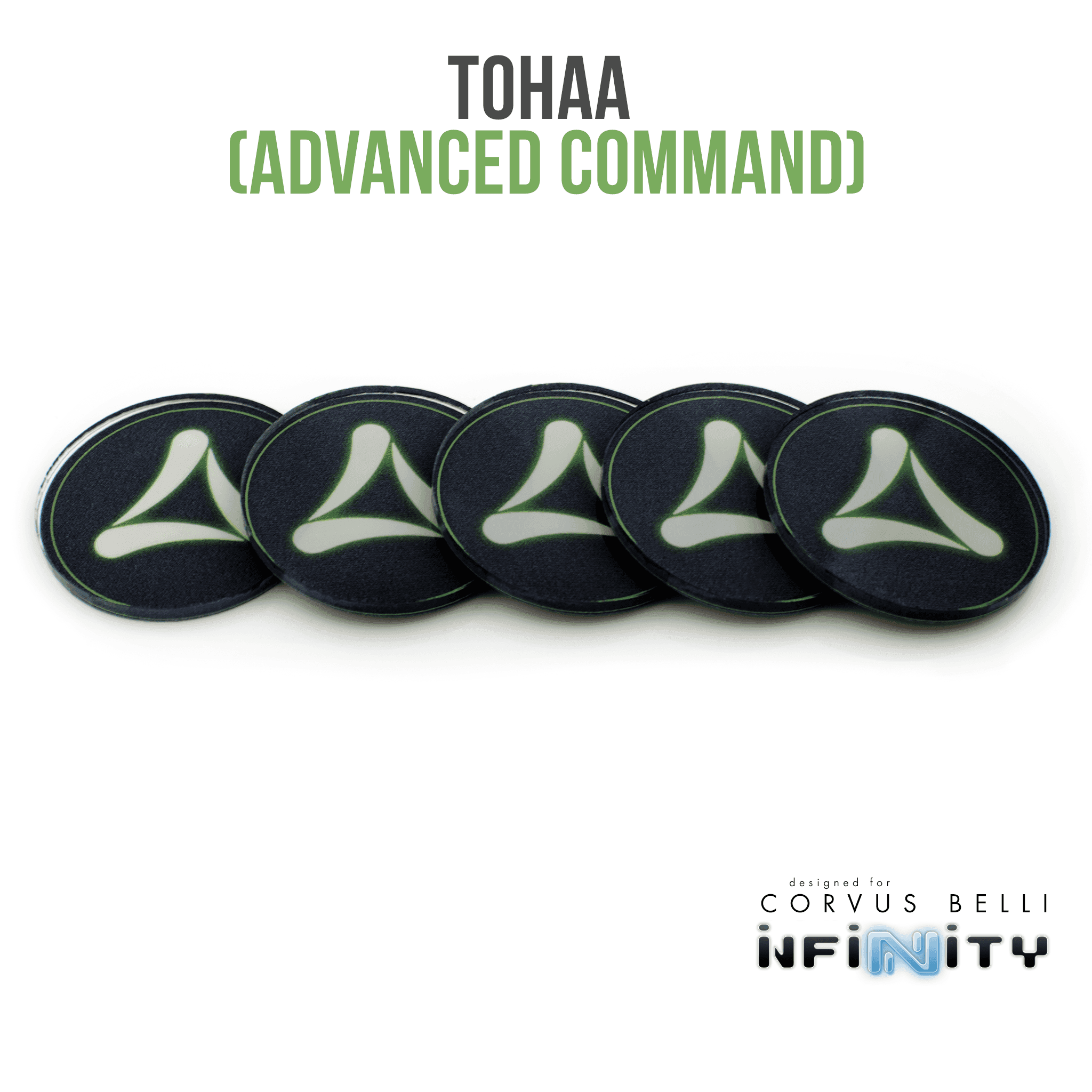 Infinity Faction Command Tokens - Tohaa (5pc)