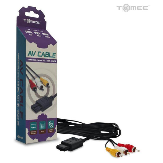 AV Composite Cable For Nintendo SNES / N64 / NGC (Tomee) - 