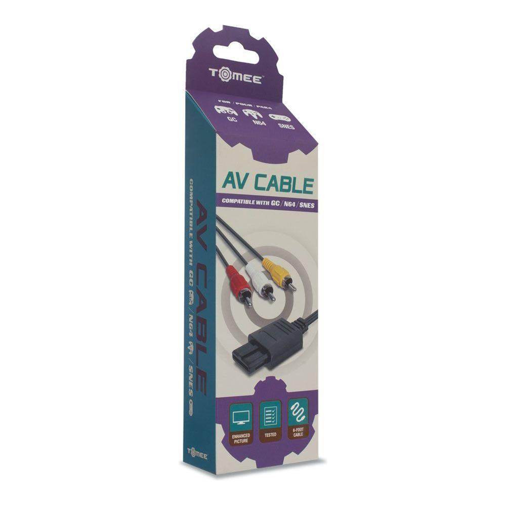 AV Composite Cable For Nintendo SNES / N64 / NGC (Tomee) - 
